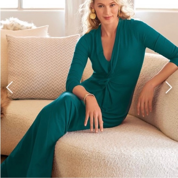 Soft Surroundings New wTag XS Lagia Maxi Atlantic Deep Pullover Dress - Picture 6 of 11